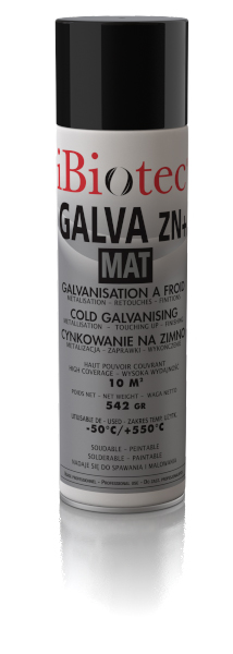 Cold galvanizing spray, cold galvanizing paint, zinc cold galvanizing, zinc spray, zinc metal spray, matt finish zinc spray, iBiotec cold galvanizing spray